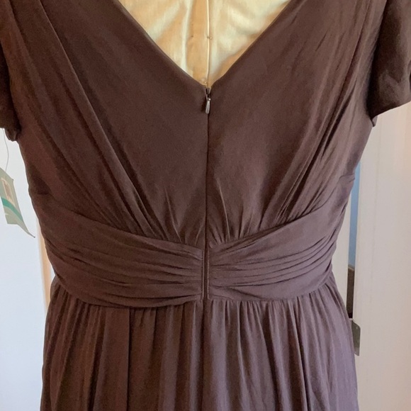 Chocolate flowy formal dress. - Picture 3 of 5